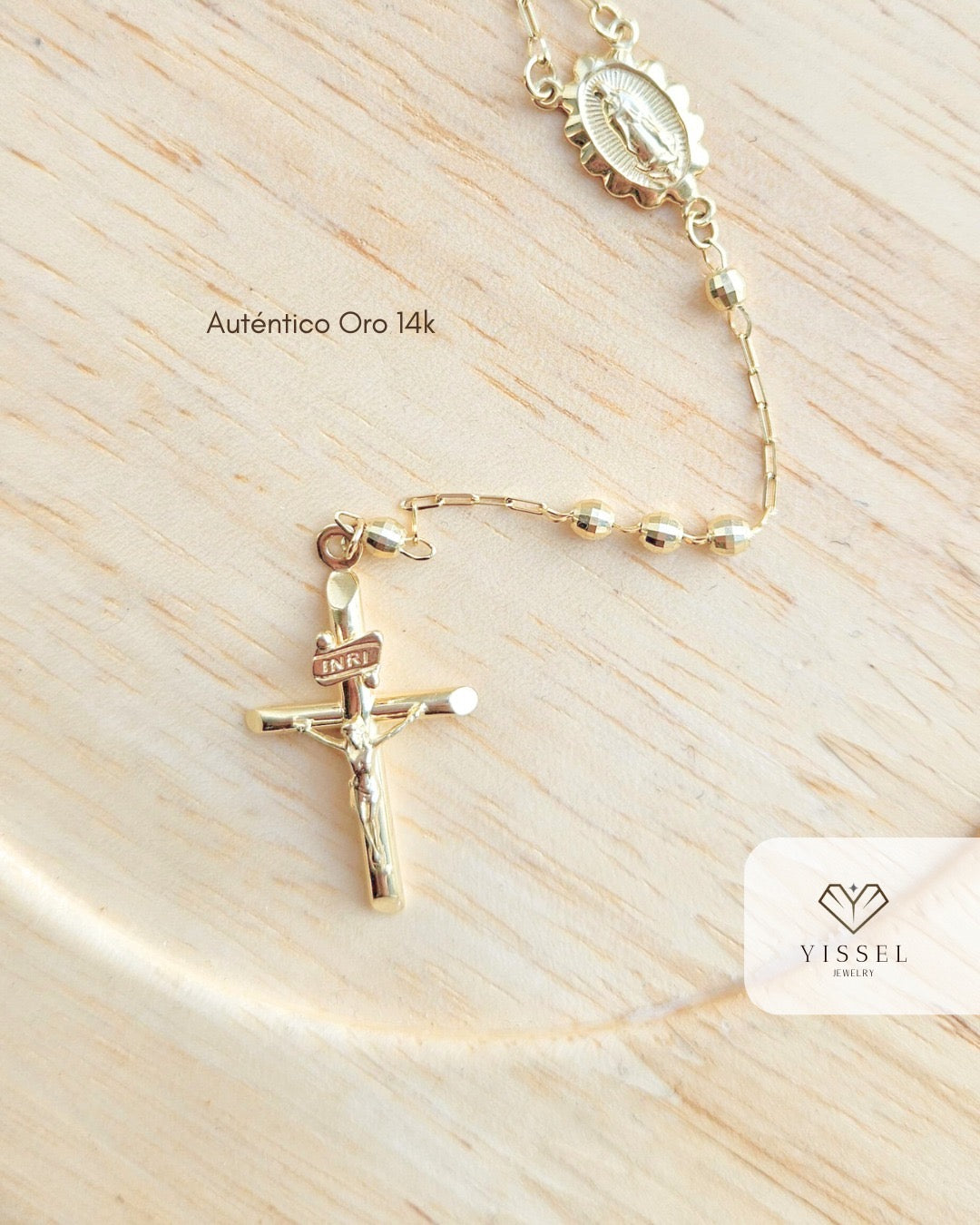 14k Gold Yellow Gold Rosary