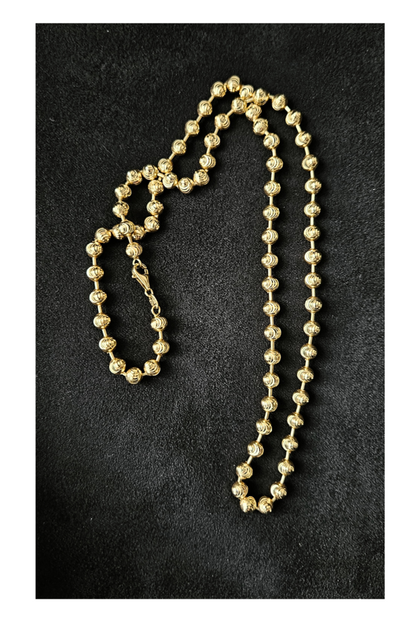 14k Gold Moon Cut Chain (5MM-22”)