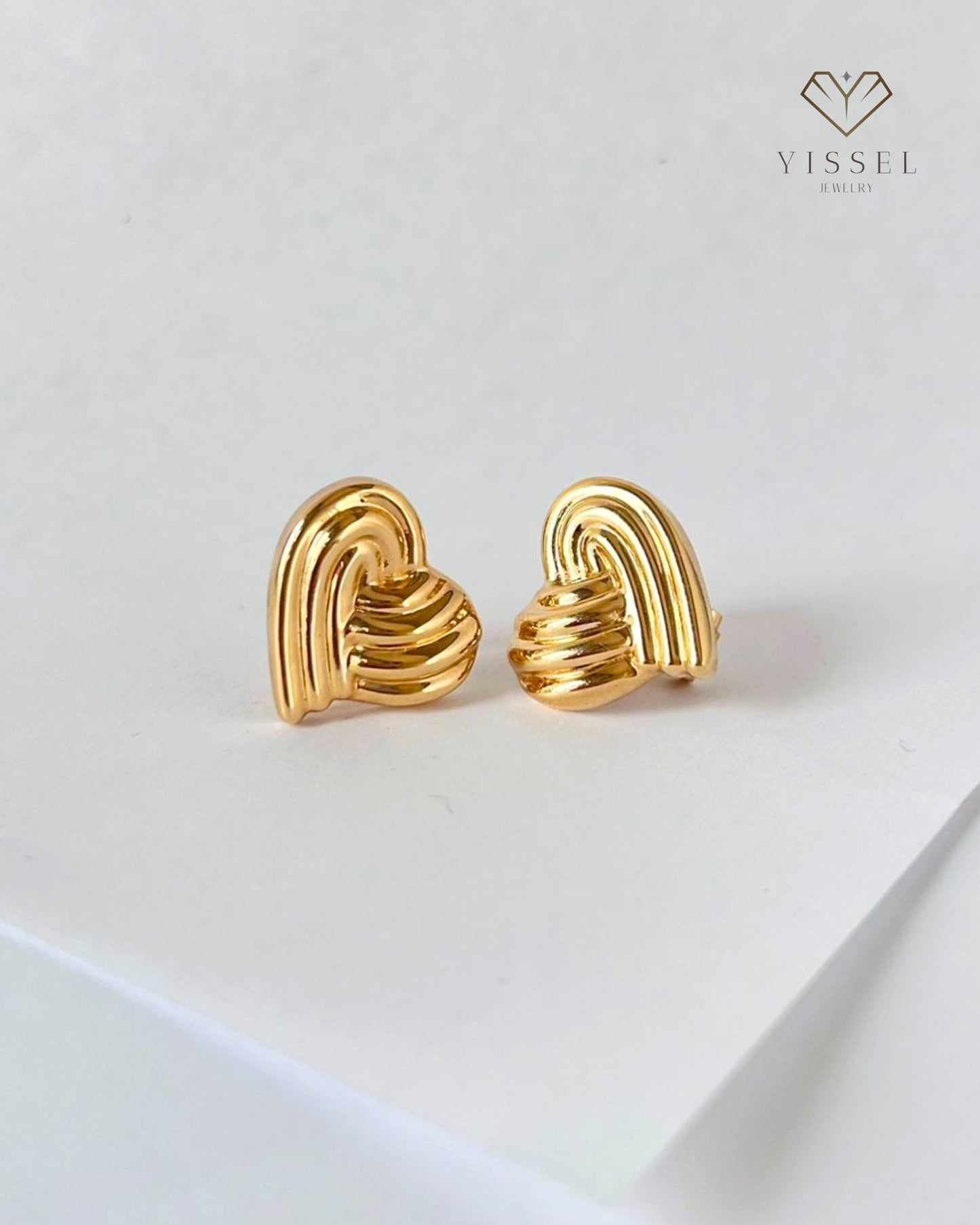 14k Heart Earrings